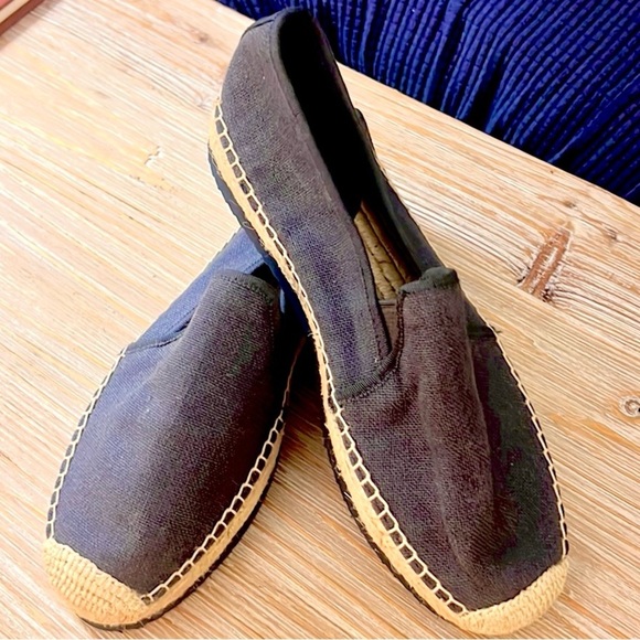 Michael Kors,Navy Blue Canvas Espadrilles,Slip-On,Logo YachtWear Design,Size 7 - Picture 3 of 8